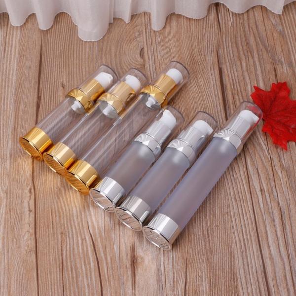 Frosted 30 Ml Airless Cosmetic Bottles BPA Free Environmental Friendly