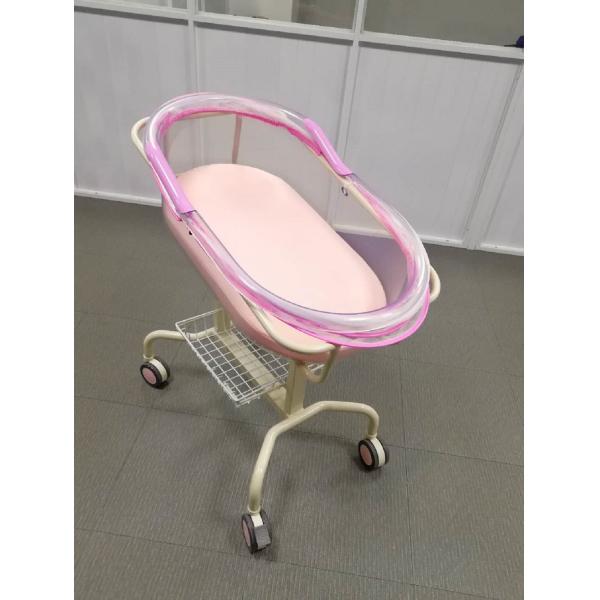 Imported ABS Basin Hospital Baby Crib 4 PCS Central Controlled Castors