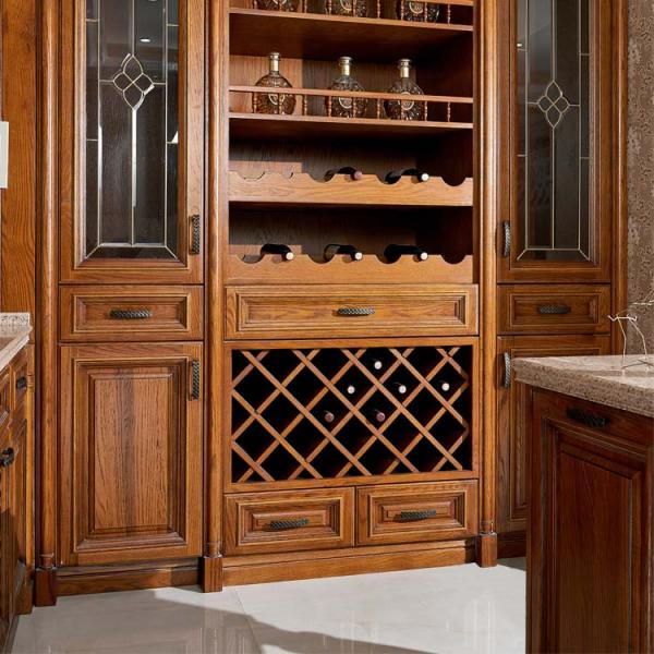 Plywood OEM E0E1 Solid Wood Kitchen Cabinets