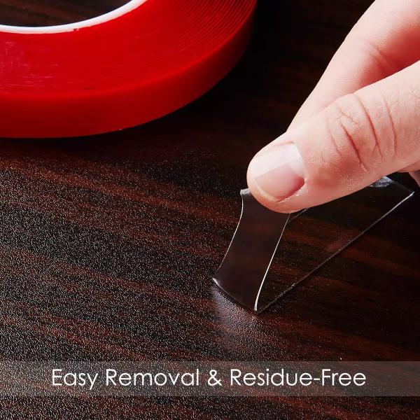 Double Sided Clear Nano White Acrylic Tape Untraceable Reusable