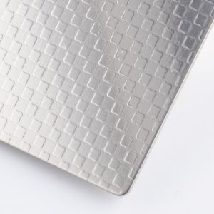 Diamond Embossed Stainless Steel Sheet Custom Cut 3mm Thickness