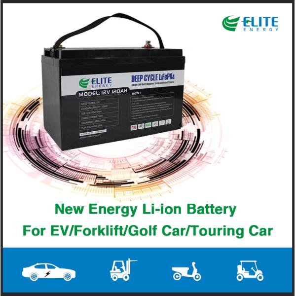 Non Toxic Lithium Iron Phosphate 120Ah RV 12V Li-ion LiFePO4 Battery