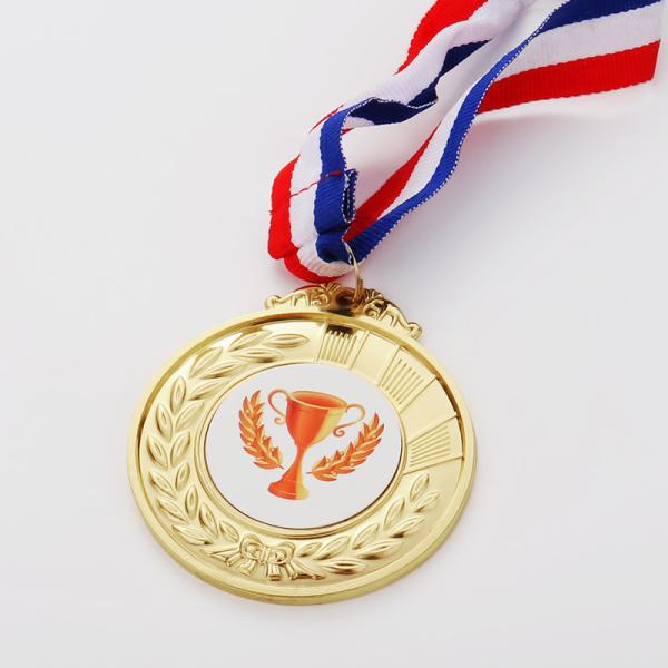 Customized Football Sport Souvenir Gift Blank Gold Plating Sublimation Medals