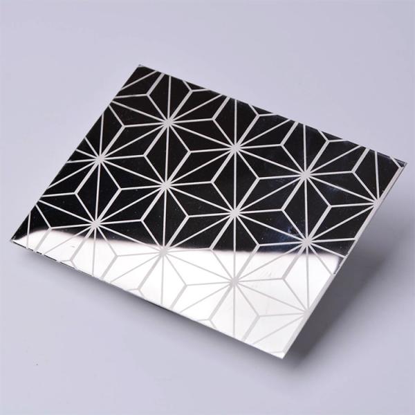 Acid Etched Thin Stainless Steel Plate 201 304 3048mm Slit Edge For Elevator Decoration