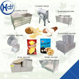China Health and safety frozen potato chips machine/ french fries production line frozen/ banana chips slicer machine on sale