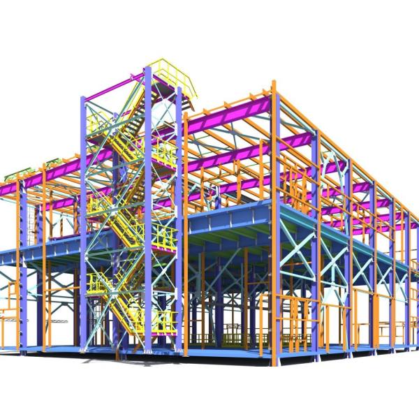 Q235 Hot Dip Galvanized Steel Structure High Rise Large Span Steel Structure 120kg/Sqm