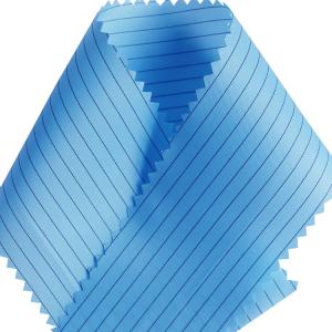 Quality 100D Polyester Carbon Fiber ESD Fabric 105gsm 10e6-10e9 Ohm for sale