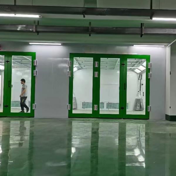 48pcs LED Lamps and 7.5KW Exhaust Fan CE Approved Spray Booth for Automotive Painting