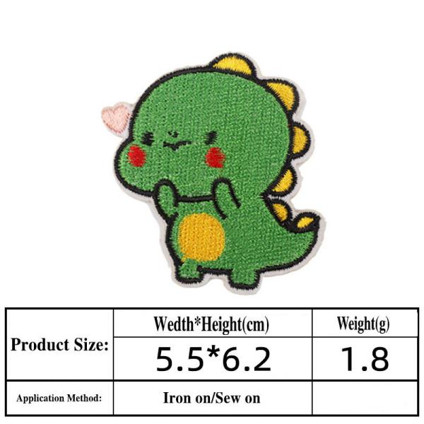 Heat Press Custom Badge Dinosaur Astronaut Fashion Embroidery Patch Iron On Applique Children'S Clothing Accessories