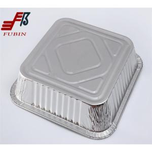 Quality Disposable Square Foil Trays Alloy 8011 Aluminium Takeaway Trays for sale