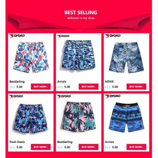 Swimwear Cool Beach Shorts , Mens Beach Trunks Eco Friendly Water Soluble