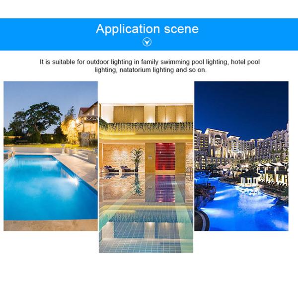 VDE 1800LM LED Underwater Swimming Pool Lights 18W FCC 12V