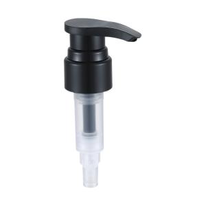 Quality 20/410 Liquid Dispenser Pump Foaming Hand Sanitizer Pump Ribbed Closure Black Color With Clip Lock for sale