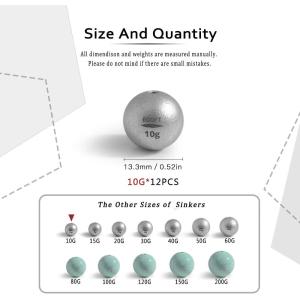 ISO ECOFT Fishing Sinkers ECOFT Non Lead Fishing Sinkers Round
