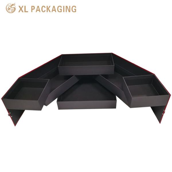 XL Packaging Custom Packaging Box Factory Customized Logo Rotatable Food Storage Box With Metal Lock For Ornament Gift Collection Matte Capping