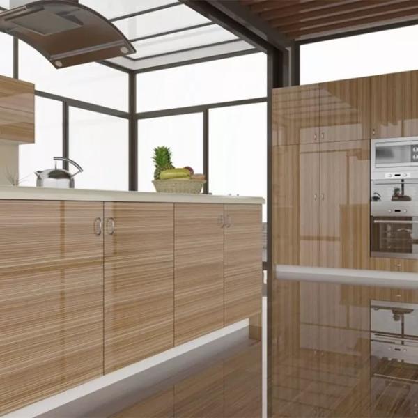 Customized Kitchen Cabinet Set , Modern Lacquer Pantry Kitchen Cabinet