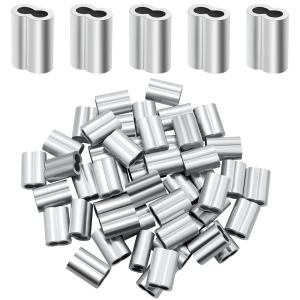 Quality ISO Aluminum Wire Crimp Sleeves Lightweight 1/4" 30pcs Practical for sale