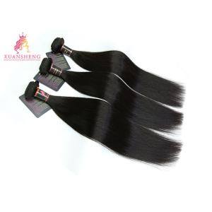Quality 10A Black Straight Peruvian Hair Weave Bundles Original Healthy for sale