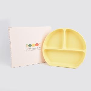 Quality Freezer Safe Silicone Childrens Plates Phthalate Free Silicone Feeding Plate for sale