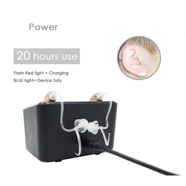 2CH Rechargeable BTE Open Fit Waterproof Hearing Aids For Moderate Hearing Loss