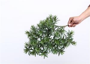 Quality D077 Artificial Evergreen Branches , Artificial Flower Branches Podocarpus Macrophyllus for sale