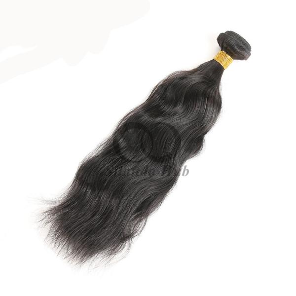 Natural Black Natural Wave Remy Human Hair Bundles Sew In Weave Bundles Brazilian Bundle Deals