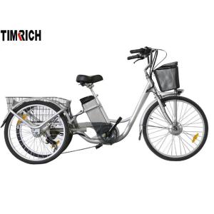 China TM-BGL-ET02 Three Wheel Electric Bike , Rechargeable Electric Bicycle With Lithium Battery on sale