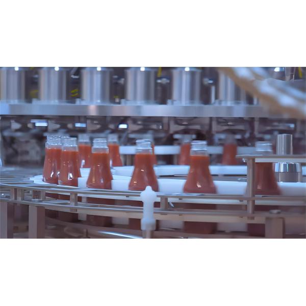 Automatic Hot Sauce Filler Machine Tomato Sauce Bottle Filling Packaging Line