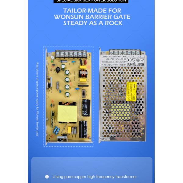 Automatic Parking Toll Barrier Gate 150W DC Brushless Motor IP44