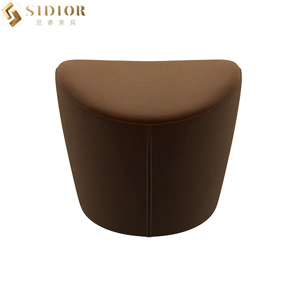 Space Saving Movable Foot Rest Stool Under Desk PU Leather 52cm Width