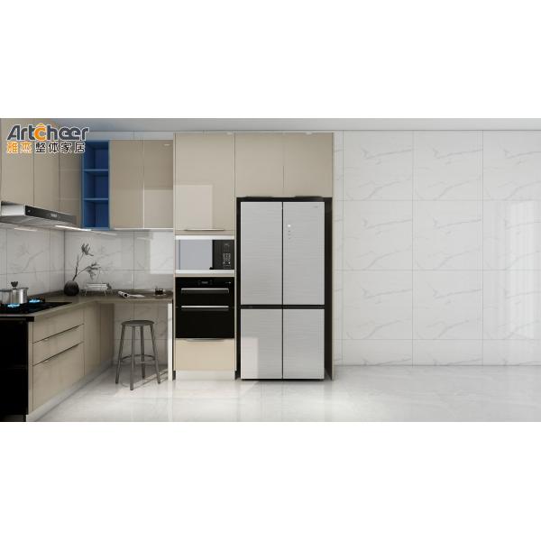 Complete Sets of Stainless Steel Wood Kitchen Cabinets for Customized Color Options