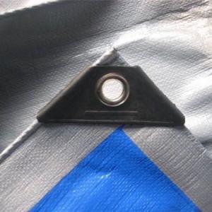 China China factory value woven cheap fabric black silver pe tarpaulin in standard size on sale