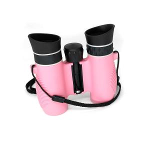 Optical Bak4 Prism Kids Binoculars , 6x21 Shockproof Childrens Pink Binoculars