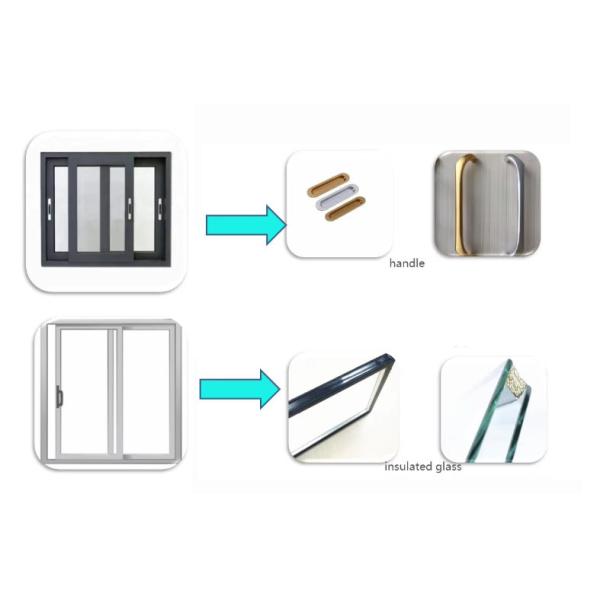 Sliding Aluminum Glass Window Horizontal Sliding Window