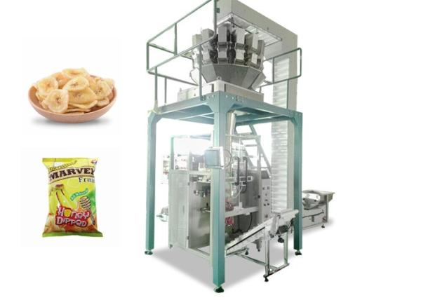 Buy Banana Slices Automated Packing Machine With Computer Weighter High Efficiency at wholesale prices