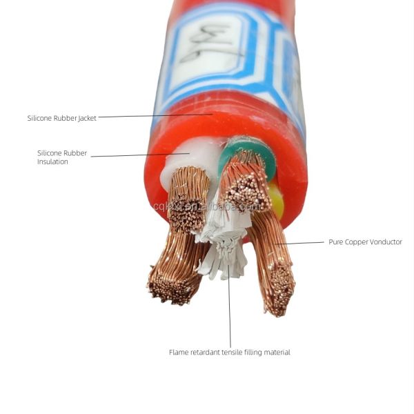 Flame Retardant Silicone Insulated Wire Flexible Power Cable Aging Resistant