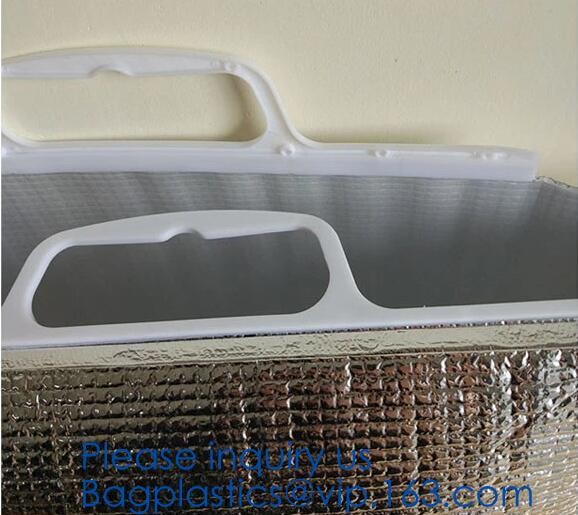 Foldable Lunch Insulated Cooler Bag Heated Food Delivery Bag Thermal Pizza Delivery Cooler Bag