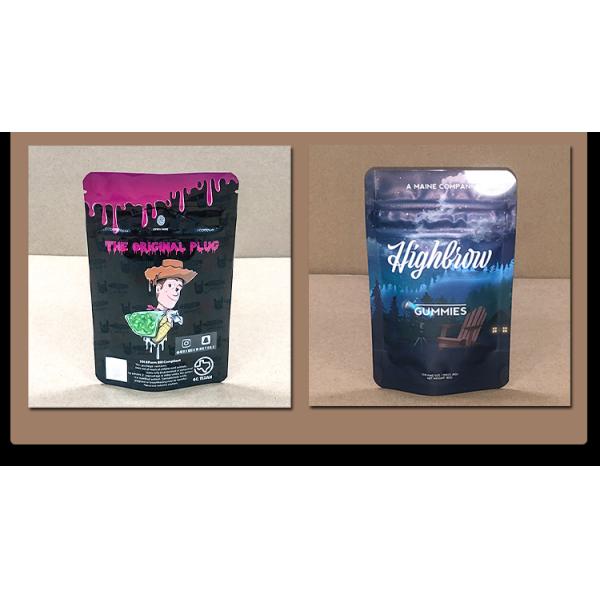 ​Plaid-Printed Child-Resistant Pouch ISO 8317 EN 14375 Certified REACH/ROHS Compliant