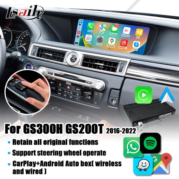 Buy Wireless CarPlay Interface for Lexus GS300h GS200t with Android Auto, support Joystick Remote Control at wholesale prices