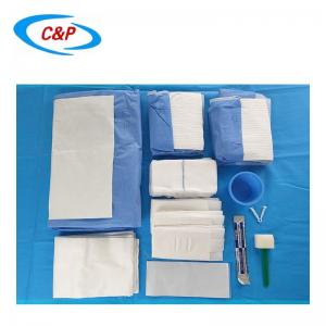 Quality Ergonomically Cesarean C-Section Pack Fenestrated Drape With Adhesive for sale