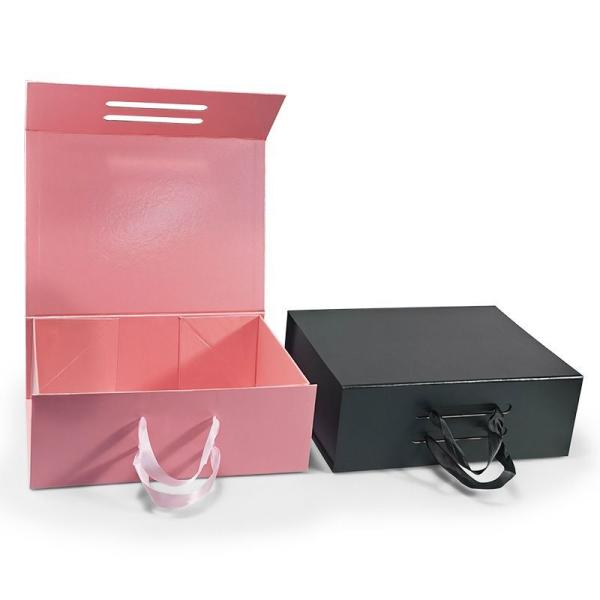 Foldable Rigid Cardboard Box With Magnetic Closure Paper Gift Box For Watch Wedding Party