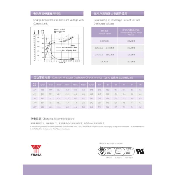 YUASA Np24-12 12V 24Ah Best Energy Storage UPS Lead-acid Battery for Solar System and Electric Power