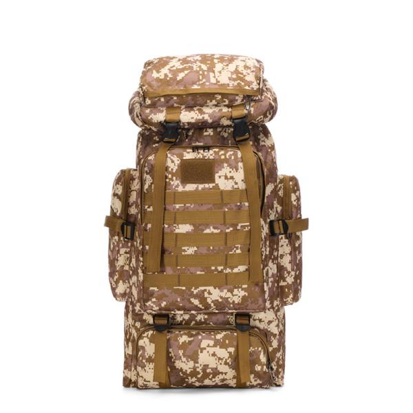 80L Large Capacity Waterproof Camouflage Hiking Backpack Leisure Tactical