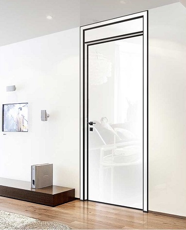 40MM Thickness Melamine Aluminum Frame Barn Door Sliding Door for Closet