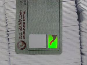 Quality Contactless Smart Card OEM Hologram Sticker Security ID Card with CMYK printing for sale