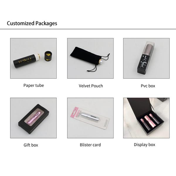 Refillable perfume atomiser with funnel empty small pocket isze perfume spray bottle