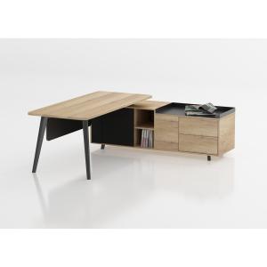 Quality Customized Size L Shape Executive Desk With E0 Grade Melamine For Manager for sale