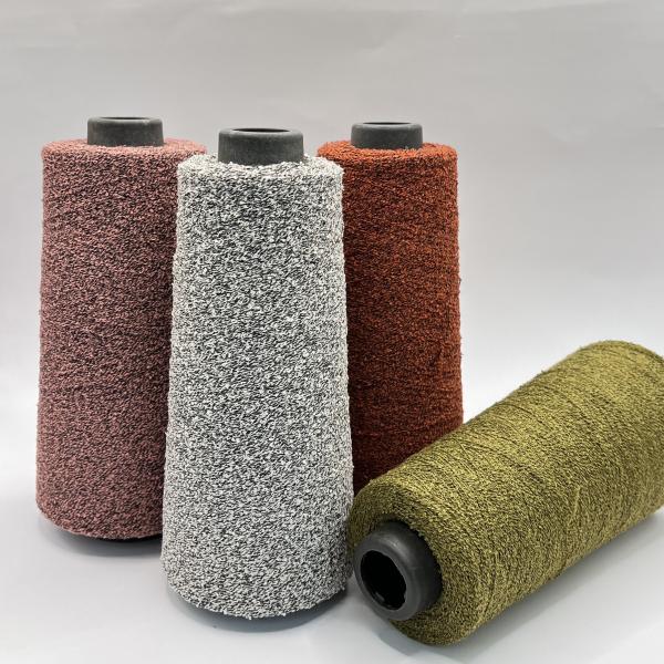 100% Polyester Small Loop Blanket Yarn Hand Knitting 1/21Nm