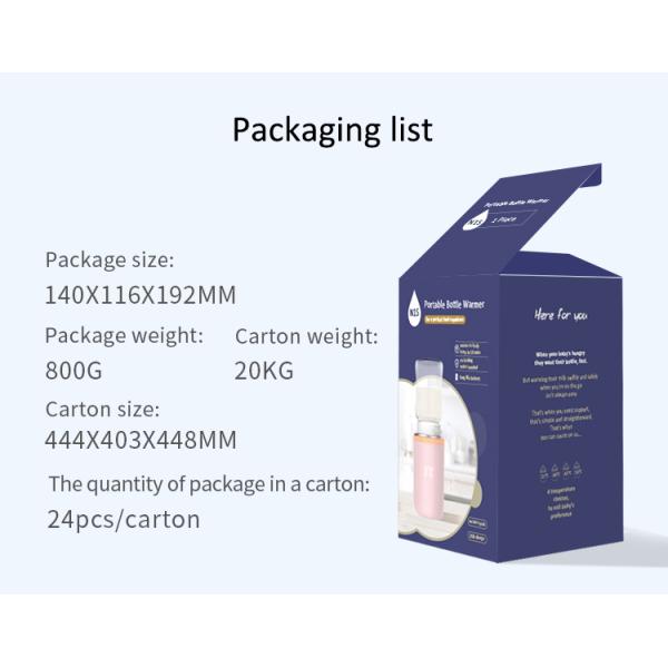 N1S 8800mAh Fast Charging Fast Heating Portable Baby Milk Bottle Warmer Battery Bottle Warmer With Sterilizer