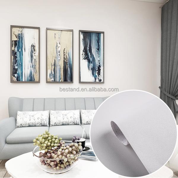 Removable Peel and Stick Plain Wallpaper Self-Adhesive 3D Decorative Wallpaper for Entertainment in Apartments